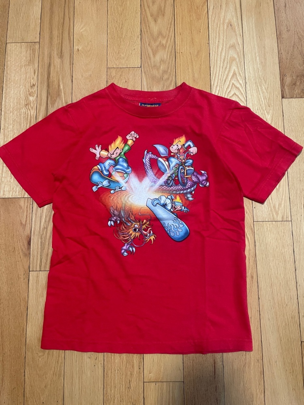 JNCO Red Graphic Skate & Surf Tee